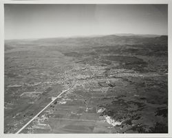 Aerial view of Santa Rosa, looking north over South Santa Rosa Ave