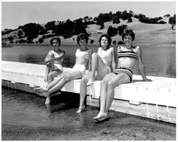 Enjoying the lake at the Vineyard Club