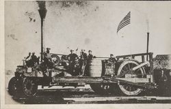 Steam plow invented and manufactured by Philander Standish, Martinez, Cal, 1868