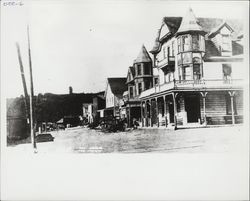 Looking north on Main Street, Occidental, California, 1900