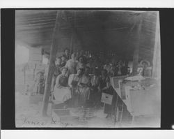 T.J. James Apple Dryer crew, Graton, California, about 1907 or 1908