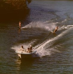 Water skiing at Healdsburg, California, 1970