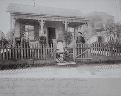 Home of Maria Jesus Ortega West in Santa Rosa, California, about 1900