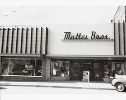 Mattei Bros. building, Petaluma, California, about 1954