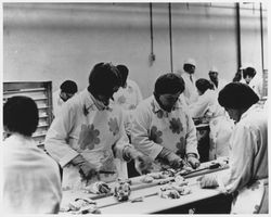 Fulton Processors Inc. interior workers processing poultry