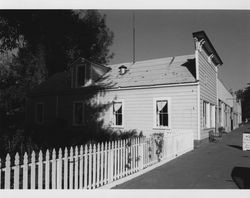 Side view of the Isaac E. Shaw building located at 219 N. Cloverdale Blvd., Cloverdale, California, about 1989