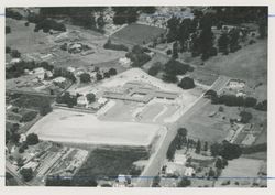 Aerial views of St. Vincent's High School, Petaluma, California, 1961