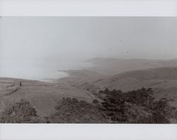 View of Wright Hill/Poff Ranch north of Bodega Bay, California, November 1954