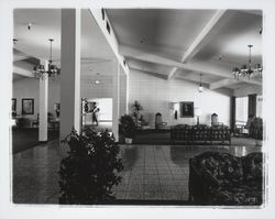 Reception and lounge areas of the Arroyo Vista Convalescent Hospital