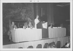 Helen Putnam at the 1974 CALAFCO conference, aboard the Queen Mary in Long Beach, California, September, 1974