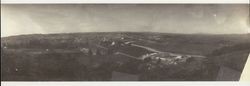 Panoramic view of the Tomasini Ranch in Nicasio, Marin County, California