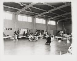 Chonne Patton at a dog show, Santa Rosa, California, 1959