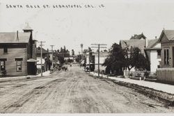 Santa Rosa Street, Sebastopol, Sonoma County, California, 1907