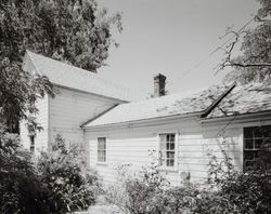 Side view of the Schlake Ranch farmhouse, Petaluma, California. 1984