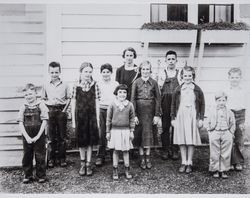 Students of the Walker District School, Two Rock, California, about 1935