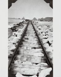 Destruction of the jetty at the mouth of the Russian River at Jenner, California, July 8, 1935