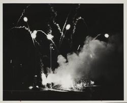 Fireworks at the Sonoma County Fair, Santa Rosa, California, July 22, 1965