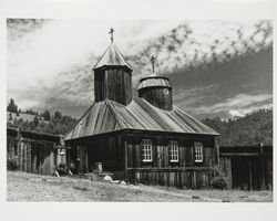 Newly restored Chapel at Fort Ross, California, 1974