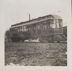 Passenger car of the Petaluma and Santa Rosa Railway Company