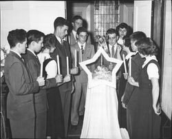 Traditional candle lighting ceremony, 1947