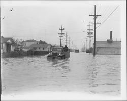 Flooding in Petaluma, California, 1958