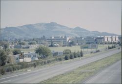 View southeast toward Taylor Mountain from the Journey's End Mobile Home Park, Santa Rosa, California, November 1970
