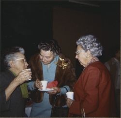 Unidentified attendees of a Healdsburg Museum function in Healdsburg, California, about 1978