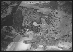 Aerial view of Lake Ralphine and creek