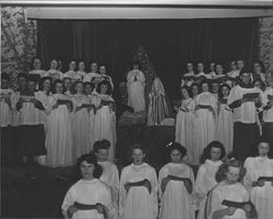 St. Vincent's Christmas pageant, Petaluma, California, about 1945