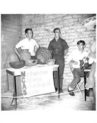 Northwestern Archeological Society exhibit at the Old Adobe Fiesta, Petaluma, California, 1964