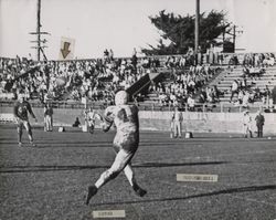 Touchdown during Petaluma Leghorn game against Lodi