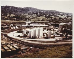 Storage tanks in an unidentified industrial area of Petaluma