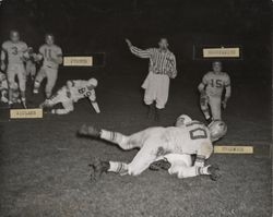 Petaluma Leghorn tackle during game against Windbreakers