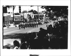Girl's Campion Drill Team in the Sonoma-Marin Fair Parade, Petaluma, California, July 1965