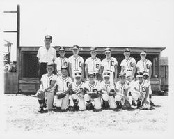 Giants Rincon Valley Little League team at the Rincon Valley Little League Park, Santa Rosa, California, 1963