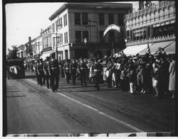 Army units marching in the Rose Parade