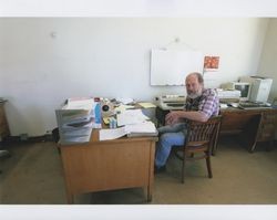 John Agnew in his office at Sunset Line & Twine Company building in Petaluma, California, on Dec. 7, 2006