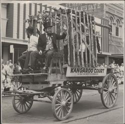 Petaluma Centennial Kangaroo Court in the Sonoma-Marin Fourth Agricultural District Fair Parade, Petaluma, California, August 2, 1958