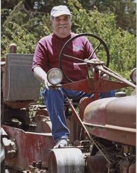 Gary P. Filippini on his tractor, Petaluma, California, 2007