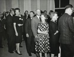 Jack W. Dei, Sr. and others at a dairy related event at the Hotel Del Coronado, San Diego, California, about 1960