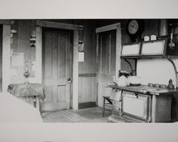 Kitchen interior of the rural home of Edward L. Anderson, also known as, Edward Burghgren, Petaluma, California, January 25, 1936