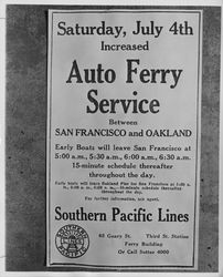 San Francisco ferry boat rule signs, San Francisco, California, 1940