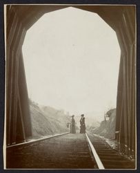 Railroad tunnel above Cloverdale