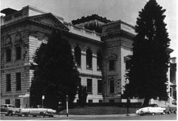 View of the Courthouse from Third St. and Exchange Ave