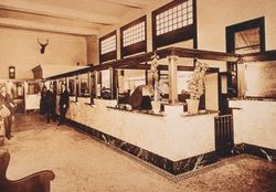 Interior of the First National Bank of Healdsburg