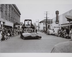 Let Freedom Ring float in the Rose Parade, Santa Rosa, California, about 1956