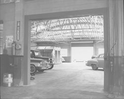 Interior of Jim Rose's Chrysler-Plymouth Agency Garage, Petaluma, California, 1957