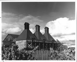 Hop kilns at Hop Kiln Winery, Healdsburg, California, 1981