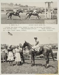 Photo finish and Winner's Circle for the Pepper Pot Race at Del Mar Racetrack, Del Mar, California