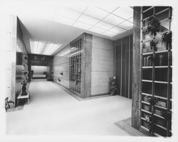 Interior of the mausoleum at Santa Rosa Memorial Park, Santa Rosa, California, 1962